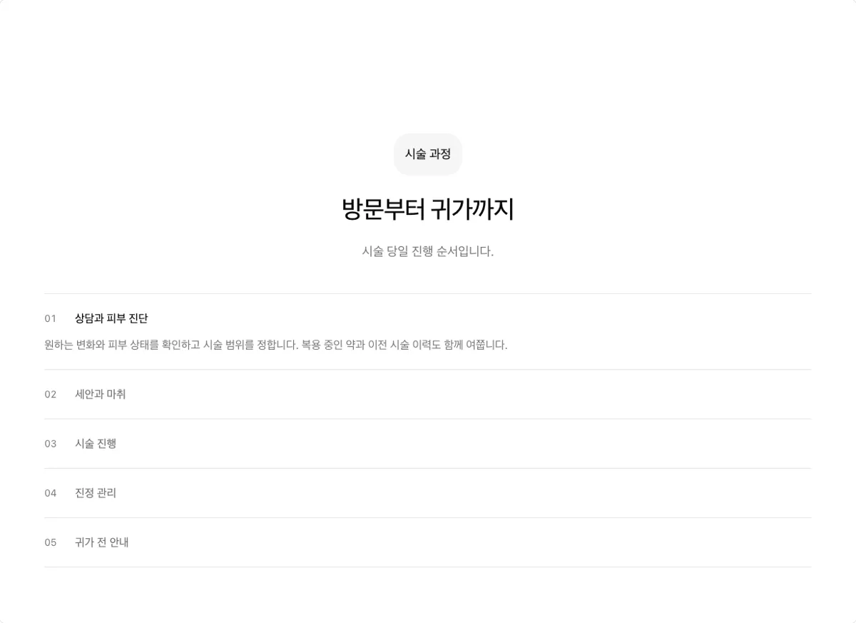 바꾼 뒤: 번호 접이식 목록